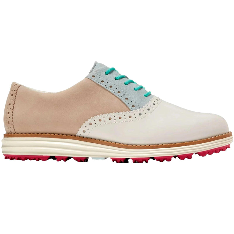 Cole Haan Originalgrand Shortwing Golf Sesame/Blue Glass/Ivory  W27603-250 Women's