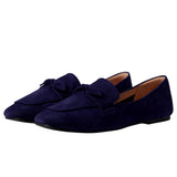 Cole Haan York Bow Loafer Evening Blue Suede  W28009-BLU Women's