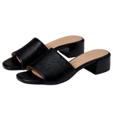 Cole Haan Calli Single Band Block Heel Sandal Black  W31483-BLK Women's