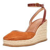 Cole Haan Cloudfeel Kyra Espadrille Wedges British Tan  W31908 Women's