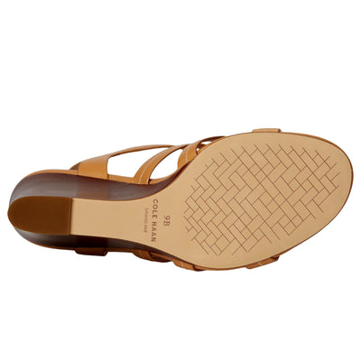 Cole Haan Josie Fisherman Wedge Sandals Biscuit  W32277 Women's