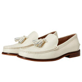 Cole Haan Lana Lux Tassel Loafers Ivory Box Leather  W32737 Women's