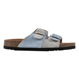White Mountain Hippy Dusty TeaI/Light Grey/ Leather  W33009-340 Women's