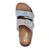 White Mountain Hippy Dusty TeaI/Light Grey/ Leather  W33009-340 Women's