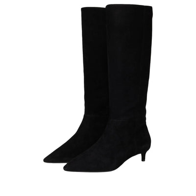 Cole Haan Goto Janece Dress Boot Black Suede  W34341 Women's