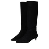 Cole Haan Goto Janece Dress Boot Black Suede  W34341 Women's