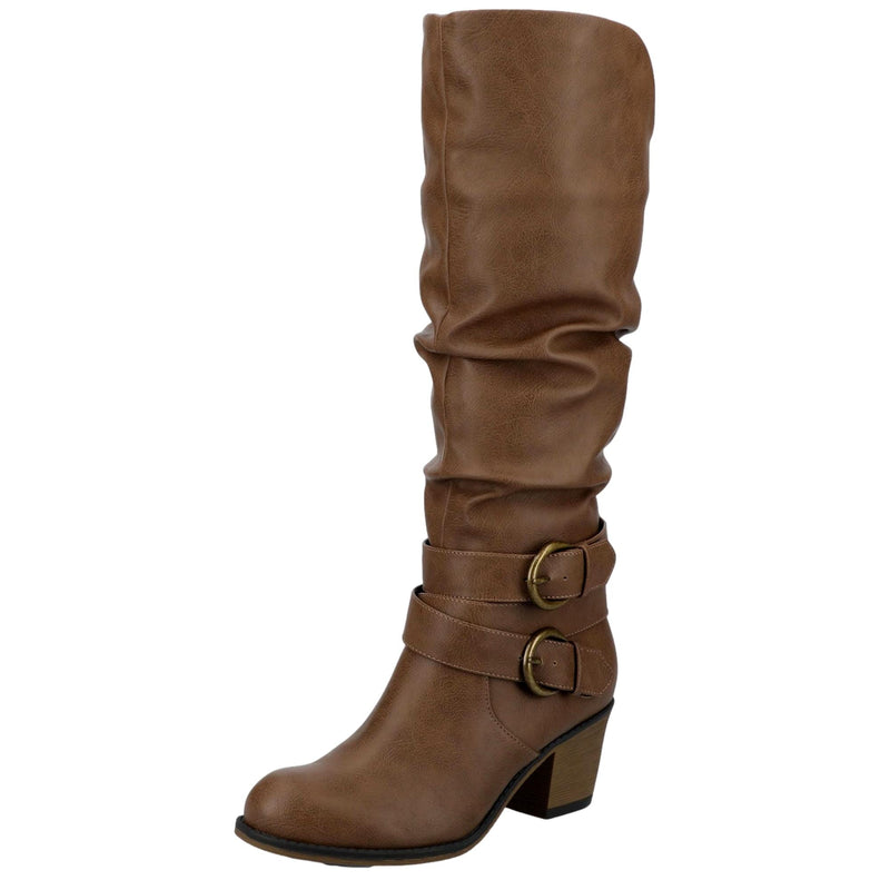 Journee Collection Late Wide Calf Boots Taupe  WC-LATE-TAUPE Women's