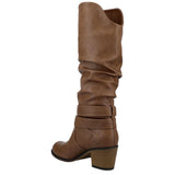 Journee Collection Late Wide Calf Boots Taupe  WC-LATE-TAUPE Women's