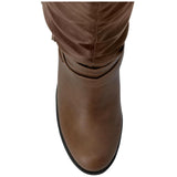 Journee Collection Late Wide Calf Boots Taupe  WC-LATE-TAUPE Women's