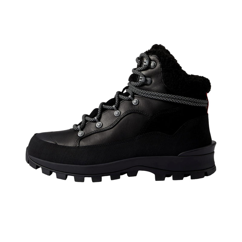 Hunter Boots Explorer Leather Boot Black  WFS2235LSG-BLK Men's