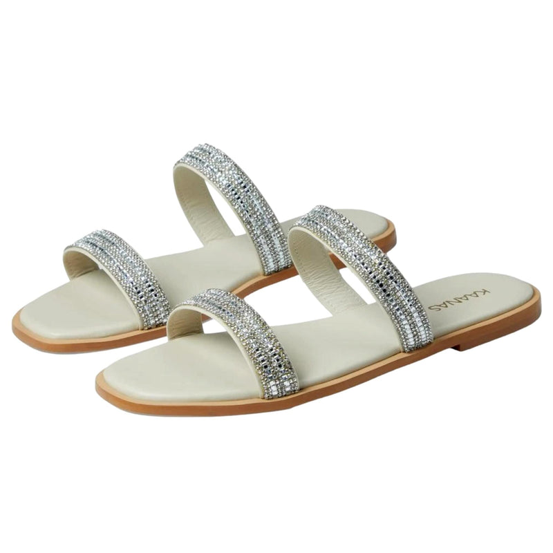 Kaanas Whitney Double Diamond Band Sandal Ice  WHITNEY-ICE Women's