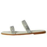 Kaanas Whitney Double Diamond Band Sandal Ice  WHITNEY-ICE Women's
