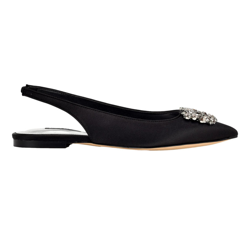 Nine West Blingy 2 Black Satin  WNBLINGY2-002 Women's