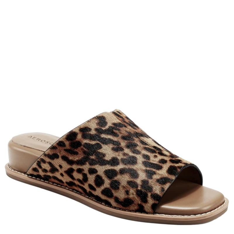 Aerosoles Yorketown Wedge Sandal Leopard Combo  YORKETOWN-978 Women's